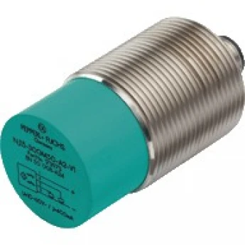 Индуктивный датчик PEPPERL+FUCHS NBN25-30GM50-E2-V1 с расстоянием 25 мм незаподлицо и PNP выходом NO 407903