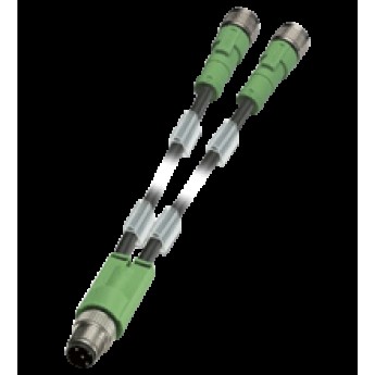 Y-кабель PEPPERL+FUCHS V1-G-BK1M-PUR-U-T-V1-G 411977 Y-кабель PEPPERL+FUCHS V1-G-BK1M-PUR-U-T-V1-G 411977