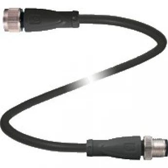 Кабель подключения PEPPERL+FUCHS V1-G-BK0,3M-PUR-U-V1-W длиной 0.3 м PUR IP68/IP69 412822