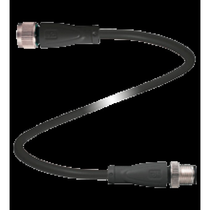 Кабель подключения PEPPERL+FUCHS V1-G-BK3M-PUR-A-V1-G длиной 3 м PUR с LED 412862