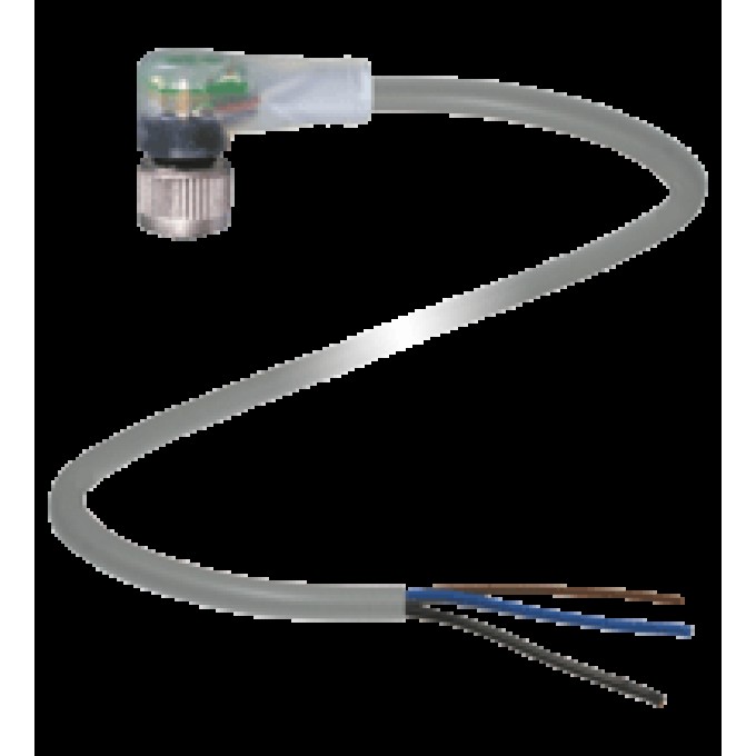 Кабель соединительный PEPPERL+FUCHS V1-W-E2-2M-PUR-H/S-V1-G, M8 угловой, 2 м, PUR, высокая гибкость, E2 413259