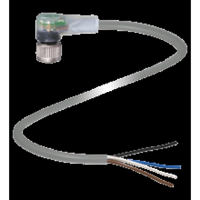 Разъем розетка PEPPERL+FUCHS V1-W-E8W длина 15м PUR 413310