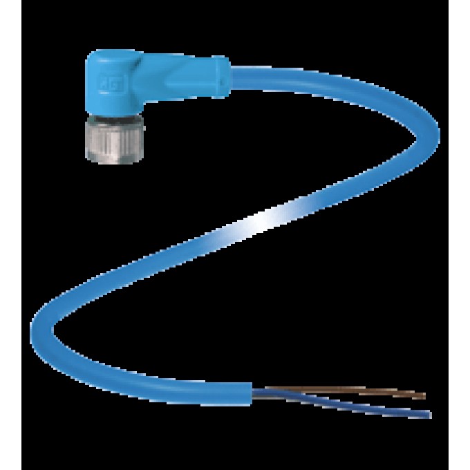 Соединительный кабель PEPPERL+FUCHS V1-W-S длина 2м PUR черный 413385